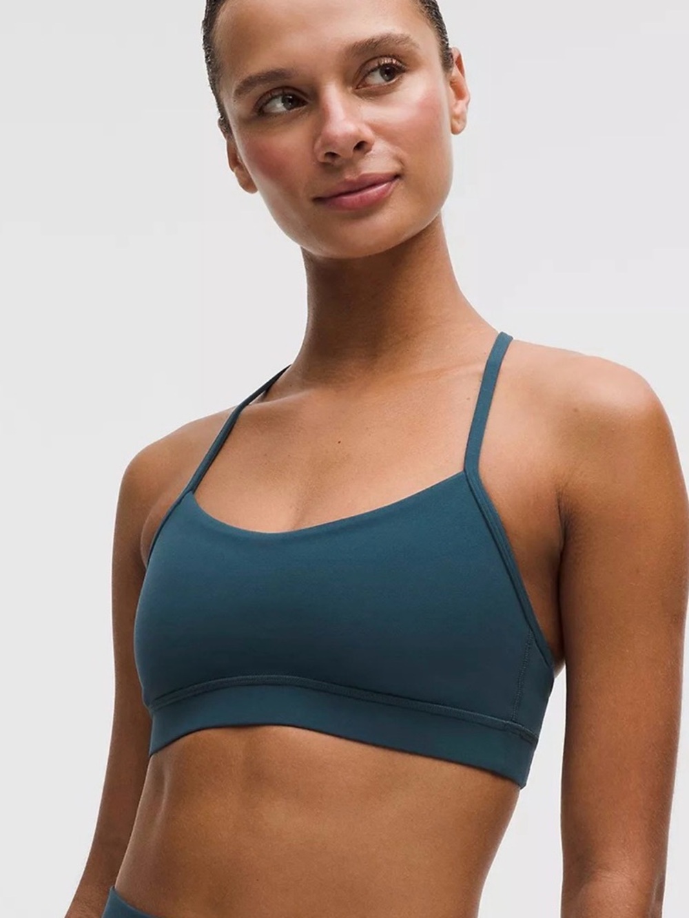 Lululemon Flow Y Bra Nulu | Indochine Blue | Size 6 | Yoga Sports Bra
